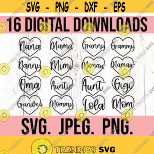 Most Loved SVG Bundle Instant Download Cricut File New Baby Design Mothers Day svg Bundle Nana Bundle Mothers Day Mama SVG Design 459