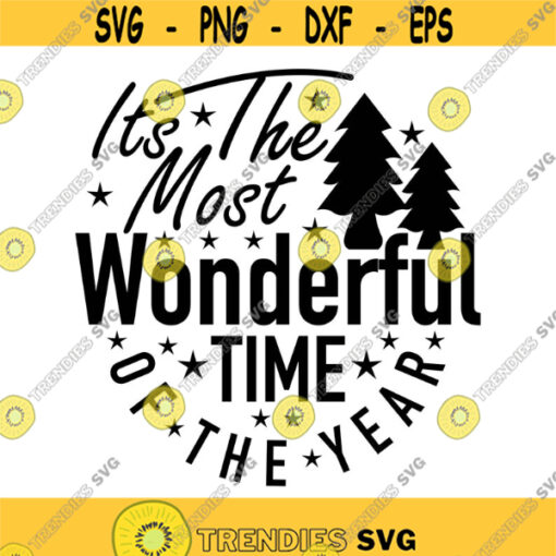 Most Wonderful Time of Year Decal Files cut files for cricut svg png dxf Design 146