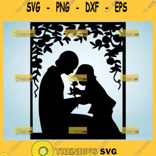 Mother And Baby Silhouette Svg Mother And Daughter Svg 1