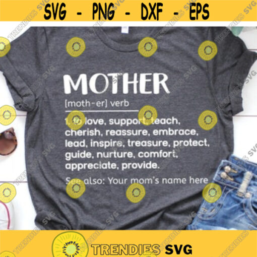 Mother Definition Svg Mothers Day Svg Mother Svg Gift for Mom Mothers Day Gift Mom Svg Motherhood Svg Svg Files for Cricut.jpg