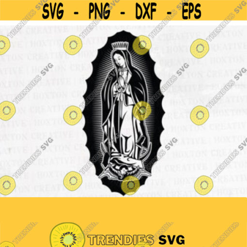 Mother Mary Illustration Virgin Mary Svg Mary Mother of God Christian Svg Church Svg Religious Svg Virgen De GuadalupeDesign 30