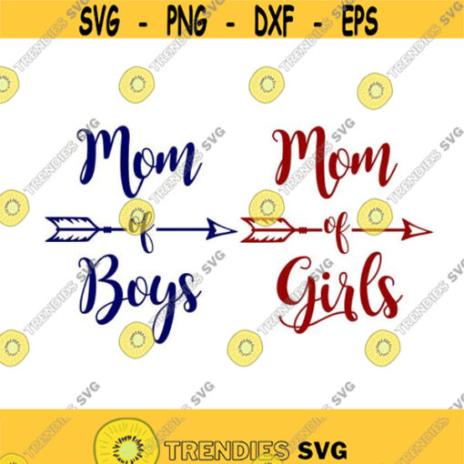 Mothers Day Mom of Boys Girls Cuttable Design SVG PNG DXF eps Designs Cameo File Silhouette Design 1663