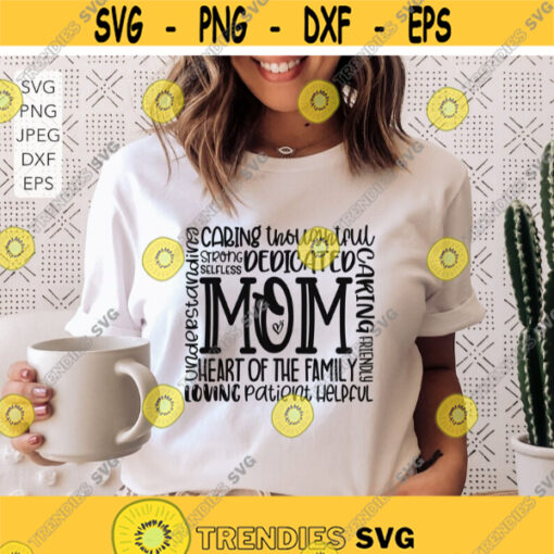 Mothers Day Svg Mom Subway Art Svg Blessed Mommy Madre Mama Svg Mom Shirt Svg Mom Heart Svg Cut Files for Cricut Png