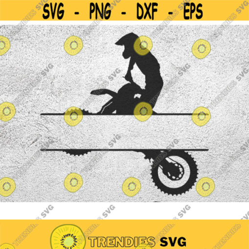 Motocross split svg Dirt Bike monogram svg Motocross svg Dirt Bike Dxf eps png Design 136