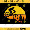 Mountain Bike SVG Sunset retro mountain bike svg cycling svg bicycle svg mountain biking svg mtb svg dxf png Design 119 copy