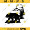 Mountain svg Bear svg Nature svg Camping svg Animal svg Mountain scene svg for Clipart Decal Cut File svg SVG Cut Files For Cricut 125 copy