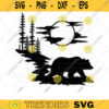 Mountain svg Bear svg Nature svg Camping svg Animal svg Mountain scene svg for Clipart Decal Cut File svg SVG Cut Files For Cricut 212 copy
