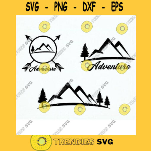 Mountain svg Decal svg Mountain svg Adventure svg Mountain decal Camping svg Mountain cricut Mountain Adventure svg dxf cut files