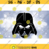 Movie or TV Clipart Black Darth Vader Mask Master of Evil Sith Lord Anakin Skywalker Inspired by Star Wars Digital Download SVGPNG Design 981