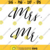 Mr. Mrs. Decal Files cut files for cricut svg and DXF Design 337