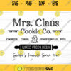 Mrs Claus Cookie Co SVG Christmas Svg Christmas Cookies Svg Christmas Sign Svg Svg Files For Cricut Sublimation Designs Downloads