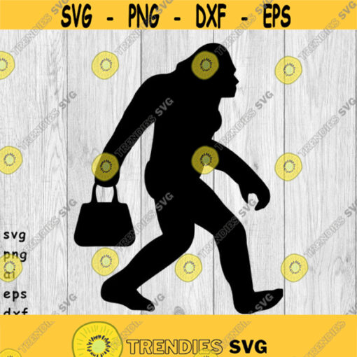 Ms Bigfoot Mrs Bigfoot Female Bigfoot svg png ai eps dxf DIGITAL FILES for Cricut CNC and other cut or print projects Design 406