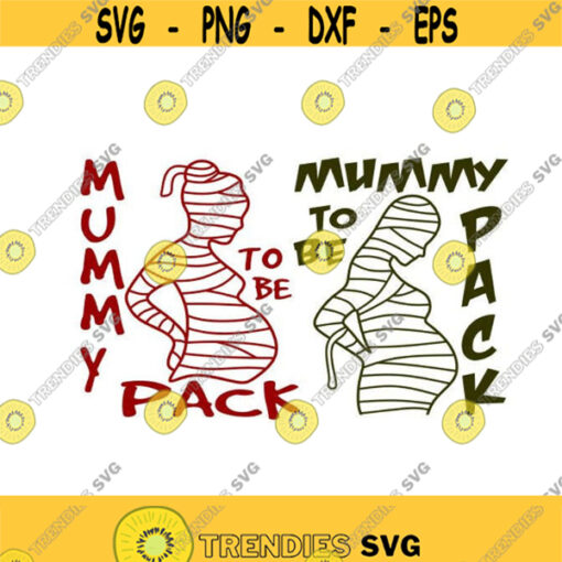 Mummy to be maternal pregnant Halloween Cuttable Design SVG PNG DXF eps Designs Cameo File Silhouette Design 1002