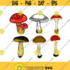 Mushroom Pack Cuttable Design SVG PNG DXF eps Designs Cameo File Silhouette Design 269