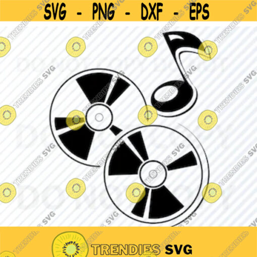 Music Cd SVG Files For Cricut Silhouette Music Clipart f SVG Image Musical notes SVG Eps Dxf Compact disc png Cd svg Cd png Design 267