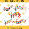 Music Notes Cuttable Design SVG PNG DXF eps Designs Cameo File Silhouette Design 665