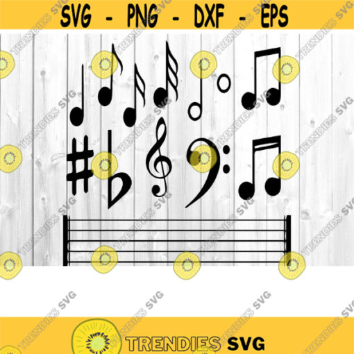Music Notes SVG Musical SVG Music SVG Music Design Cutting Files for Cricut and Silhouette.jpg