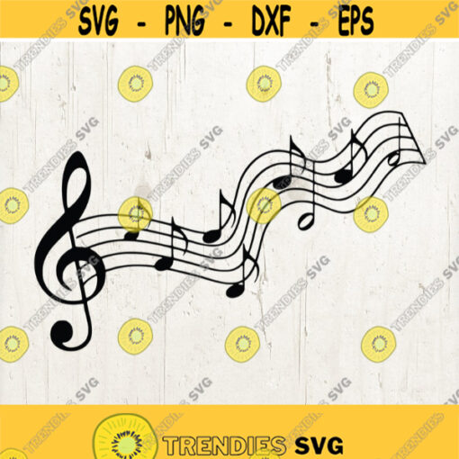 Music SVG Music Notes SVG Music Notes Clipart Music Clipart Music Vector Svg Files For Cricut Treble Clef svg Design 199