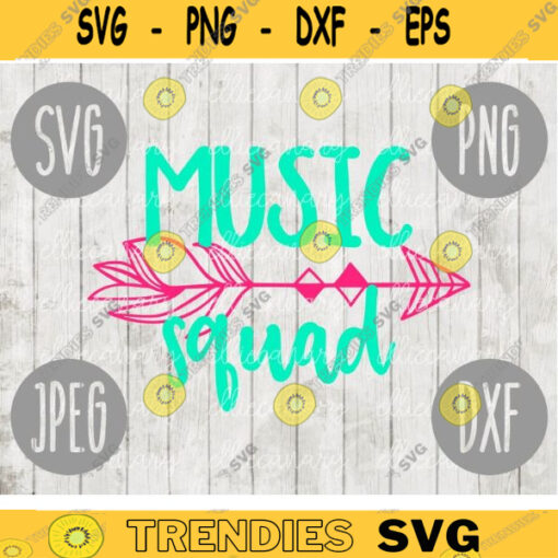 Music Squad svg png jpeg dxf cutting file Commercial Use SVG Cut File Back to School Teacher Appreciation Faculty 754