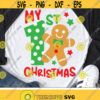My 1st Christmas Svg Gingerbread Man Svg Boy Christmas Svg Dxf Eps Png Kids Svg Baby Cut Files Newborn Clipart Silhouette Cricut Design 2902 .jpg