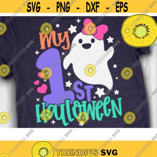 My 1st Halloween Svg Halloween Girl Svg Halloween Kids Svg Ghost Girl Svg Cute Halloween Svg Halloween Baby Girl Svg Design 1065 .jpg