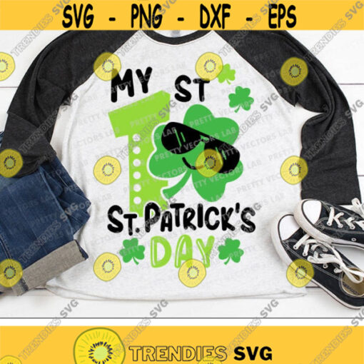 My 1st St. Patricks Day Svg Boys St. Patricks Day Svg Dxf Eps Png Lucky Kids Svg Baby Cut Files Newborn Clipart Silhouette Cricut Design 1988 .jpg