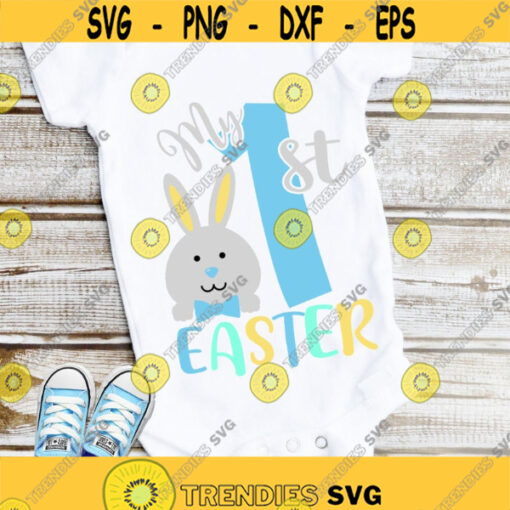 My 1st easter boy SVG My first easter SVG Easter boy bunny digital cut files and sublimation