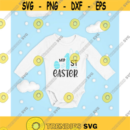 My 1st easter boy SVG My first easter SVG Easter boy bunny ears digital cut files and sublimation