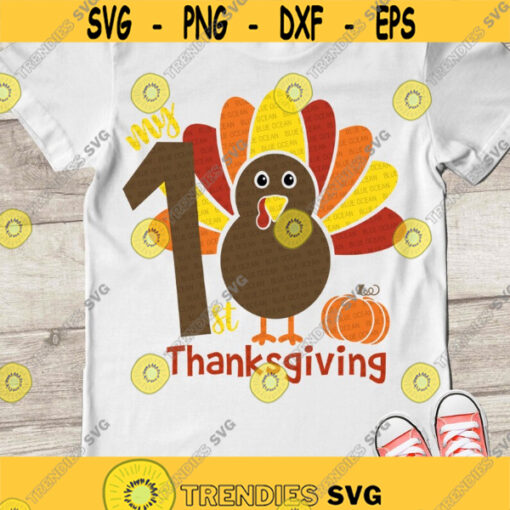 My 1st thanksgiving SVG First Thanksgiving SVG Thanksgiving kids shirt SVG Fall svg
