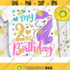 My 2nd Birthday Svg Second Bday Svg Unicorn Birthday Svg Birthday Girl Svg Unicorn Birthday Shirt Svg Cut Files Svg Dxf Eps Png Design 311 .jpg