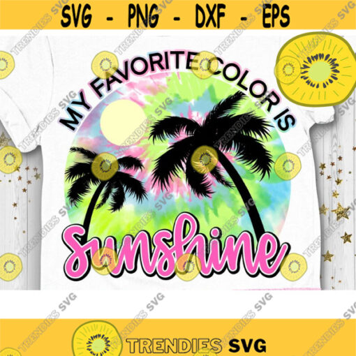 My Favorite Color is Sunshine PNG Sublimation Print Direct Print File Summer Sublimation PNG Vintage Retro Print PNG image file Design 266 .jpg
