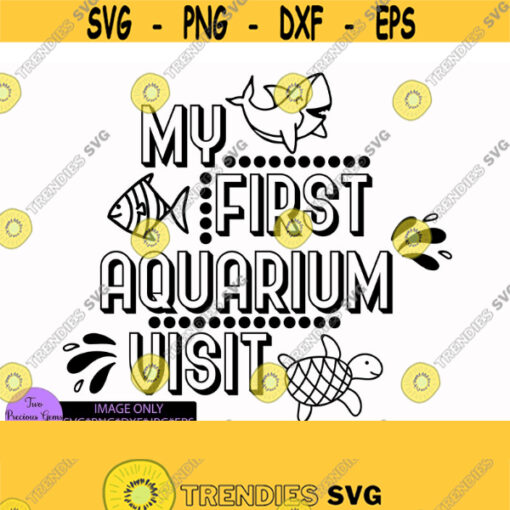 My First Aquarium Trip. Aquarium Fish sea life digital download svg jpg eps dxf png Design 332