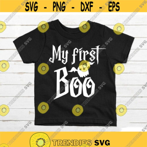 My First Boo SVG Halloween SVG Spooky svg Boo Sublimation PNG Funny Halloween svg Baby Halloween svg for shirt Design 385.jpg