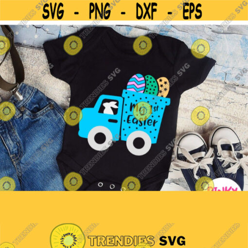 My First Easter Svg 1st Easter Shirt Svg Toddler Baby Car with Eggs Boy Girl Design Cricut Silhouette Heat Press Transfer Iron on Design 157