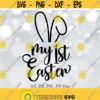My First Easter svg Baby Easter svg Happy Easter svg Easter Baby svg My 1st Easter svg Cute Easter Bunny Ears svg Cricut Silhouette Design 223