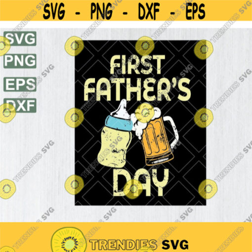 My First Fathers Day svg Father Baby Matching svgs Dad Baby Onesie Fathers Day Gift Dad Beer svgFather Onesie file digital Design 191