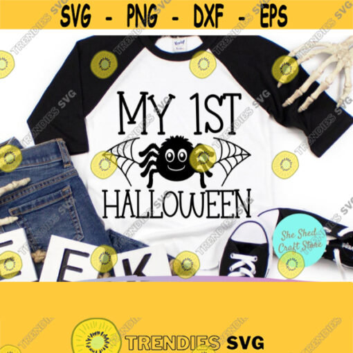 My First Halloween Baby Halloween Svg Halloween Shirt Svg Trick or Treat Svg Commercial Use Svg Dxf Eps Png Silhouette Cricut Digital Design 850
