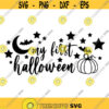 My First Halloween Decal Files cut files for cricut svg png dxf Design 256