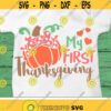 My First Thanksgiving Svg Girl Pumpkin Svg Girls Thanksgiving Svg Dxf Eps Png Baby Cut File Fall Svg Newborn Clipart Silhouette Cricut Design 1144 .jpg