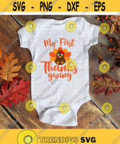 My First Thanksgiving svg, Little Turkey svg, Baby Girl svg, Turkey svg, Baby Turkey svg, dxf, png, Baby Shirt, Thanksgiving Shirt, Download Design -485