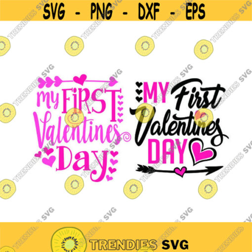 My First Valentines Day Baby Newborn Love Cuttable Design SVG PNG DXF eps Designs Cameo File Silhouette Design 1268