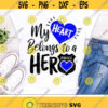 My Heart Belongs To A Hero Svg Police Officer Cut Files Fathers Day Svg Police Wife Svg Dxf Eps Png Love Policeman Silhouette Cricut Design 2395 .jpg
