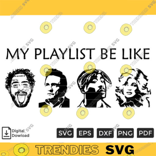 My Play List Be Like SVG PNG Printable File for Cricut Silhouette