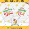 My first Christmas SVG First Christmas as a mom SVG First Christmas as a dad SVG 1st Christmas family bundle