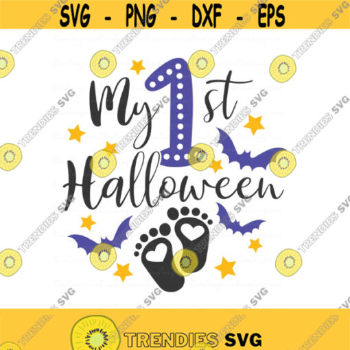 My first Halloween svg baby svg halloween svg png dxf Cutting files Cricut Funny Cute svg designs print for t shirt Design 267