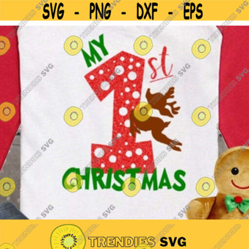 My first christmas svg Christmas SVG My 1st Christmas svg first christmas baby boy first christmas baby girl svg eps png cut files Design 42