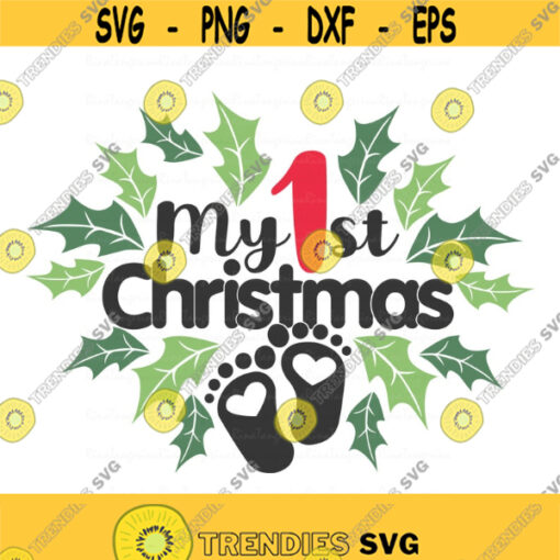 My first christmas svg christmas svg baby svg png dxf Cutting files Cricut Funny Cute svg designs print for t shirt quote svg Design 991