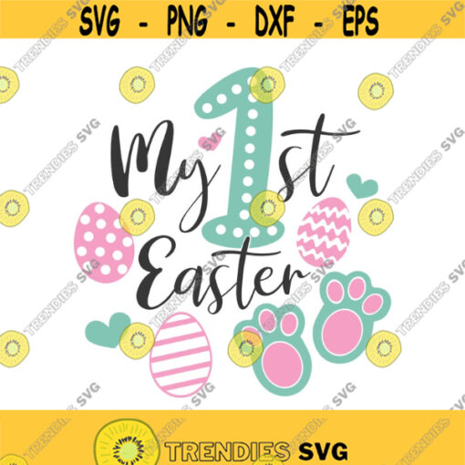 My first easter svg easter svg happy easter svg baby svg png dxf Cutting files Cricut Cute svg designs print for t shirt Design 480