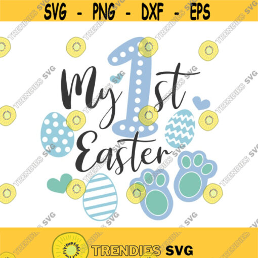 My first easter svg easter svg happy easter svg baby svg png dxf Cutting files Cricut Cute svg designs print for t shirt boy Design 110