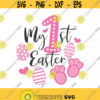 My first easter svg easter svg happy easter svg baby svg png dxf Cutting files Cricut Cute svg designs print for t shirt pink Design 109